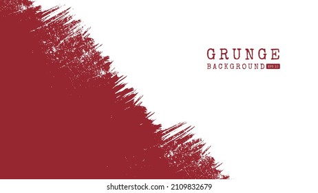 red and white grunge background with ink splash effect, splash banner concept