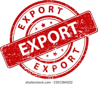 Red white grunge stamp export 