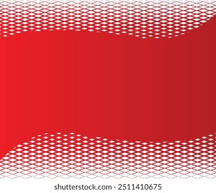 Red and White Halftone Effect Pattern