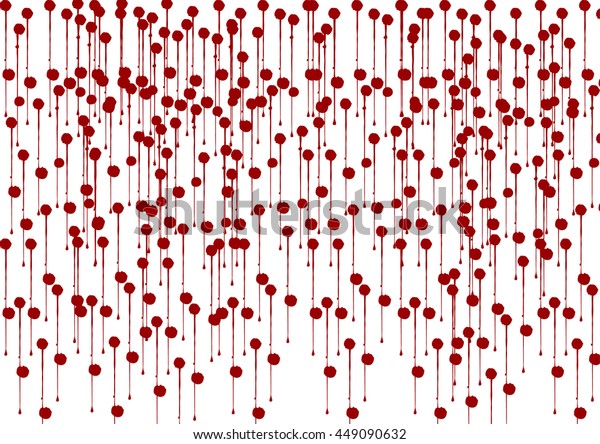 Red White Hand Splatter Background Stock Vector (Royalty Free ...
