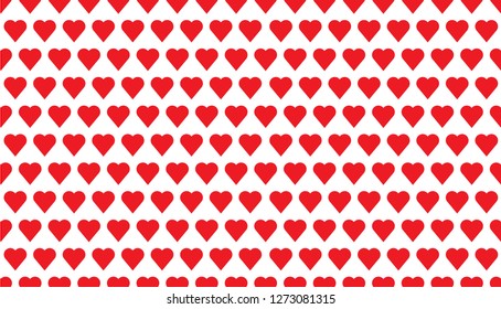 Red and White Heart Background