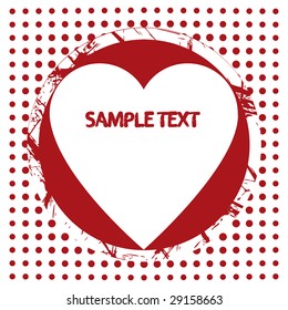 Red and white hearts
