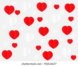 Red and white hearts pattern. - Illustration
Heart Shape, paper print , Decor, Painted Image, Symbol, Textile