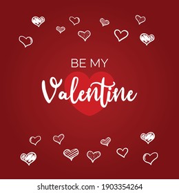 red and white hearts romantic valentines day