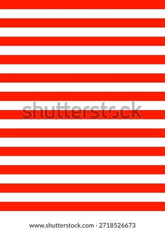 Red and White Horizontal Stripes Seamless Background.