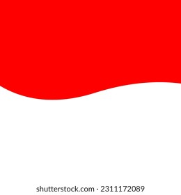 Red and white Indonesian flag perfect for background