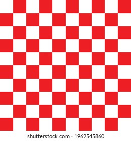 Red and white lattice vector illustration alternating into square shape medium size