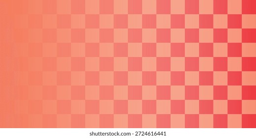 Ilustração de vetor de retículo vermelho e branco alternando em forma quadrada de tamanho médio.

