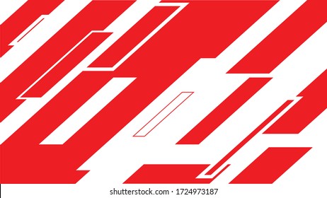 red & white line color geometric background