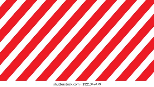 Red and white line striped. Vector illustration
