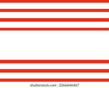 Red and white line striped. Vector illustration