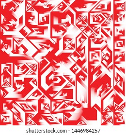 Diseño de fondo geométrico de líquido rojo y blanco, formas de fondo geométrico de gradiente fluido Composición de arte, afiche de diseño minimo futurista, plantilla creativa de resumen de festival