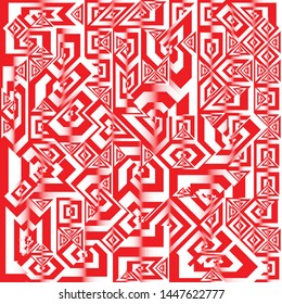 Diseño de fondo geométrico de líquido rojo y blanco, formas de fondo geométrico de gradiente fluido Composición de arte, afiche de diseño minimo futurista, plantilla creativa de resumen de festival