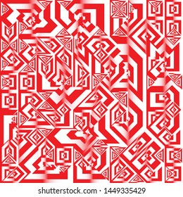 Diseño de fondo geométrico de líquido rojo y blanco, formas de fondo geométrico de gradiente fluido Composición de arte, afiche de diseño minimo futurista, plantilla creativa de resumen de festival