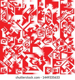 Diseño de fondo geométrico de líquido rojo y blanco, formas de fondo geométrico de gradiente fluido Composición de arte, afiche de diseño minimo futurista, plantilla creativa de resumen de festival