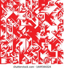 Diseño de fondo geométrico de líquido rojo y blanco, formas de fondo geométrico de gradiente fluido Composición de arte, afiche de diseño minimo futurista, plantilla creativa de resumen de festival