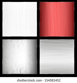 red,  white,  metal texture set for your design.