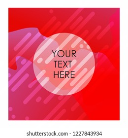 Red and White mix color background with typography vector