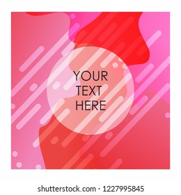 Red and White mix color background with typography vector