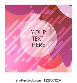 Red and White mix color background with typography vector