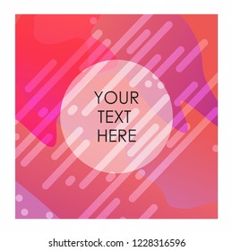 Red and White mix color background with typography vector