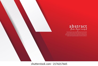 Red white modern abstract background design