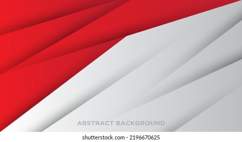 Diseño de fondo abstracto de color blanco rojo moderno. Eps 10