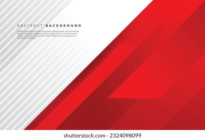 diseño de fondo abstracto rojo blanco moderno