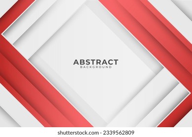 Red white modern abstract background design