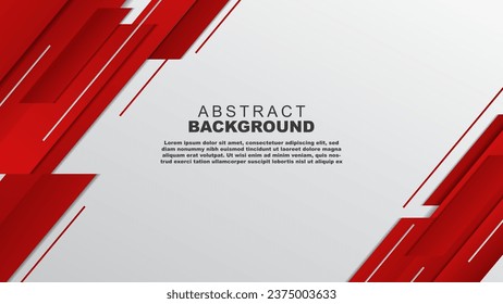 Red white modern abstract background design for Suitable for posters, banners, brochures, covers, websites, flyers. Vector illustration