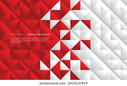 plantilla de diseño de fondo abstracto rojo y blanco moderno