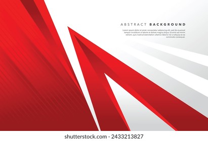 red and white modern abstract background design template