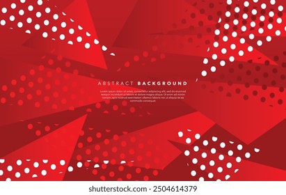 Plantilla de diseño de fondo abstracto moderno rojo y blanco