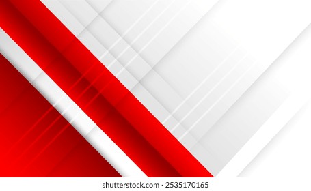 Vermelho branco moderno abstrato plano de fundo design