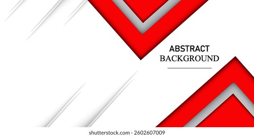red white modern abstract background design. vector