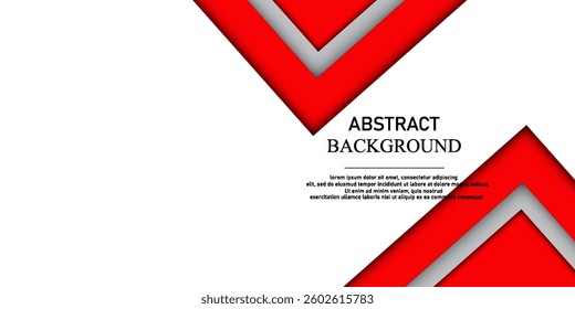 red white modern abstract background design. vector