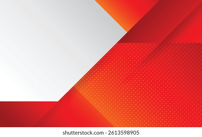 red and white modern abstract background design template