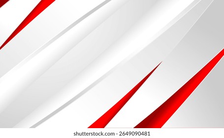 Diseño de fondo abstracto moderno blanco rojo