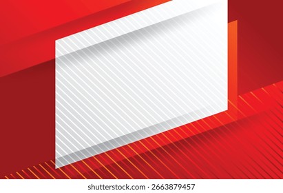 Plantilla de diseño de fondo abstracto moderno rojo y blanco