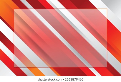Plantilla de diseño de fondo abstracto moderno rojo y blanco