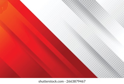 modelo de design de fundo abstrato moderno vermelho e branco