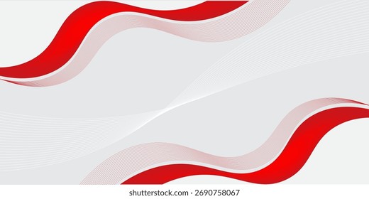 Red white modern abstract background design