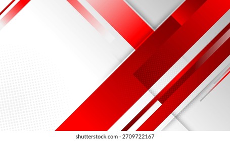 Diseño de fondo abstracto moderno blanco rojo