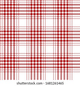 Red and White modern tartan plaid Scottish seamless pattern.Texture from tartan, plaid, tablecloths, clothes, shirts, dresses, paper, bedding, blankets and other textile products.