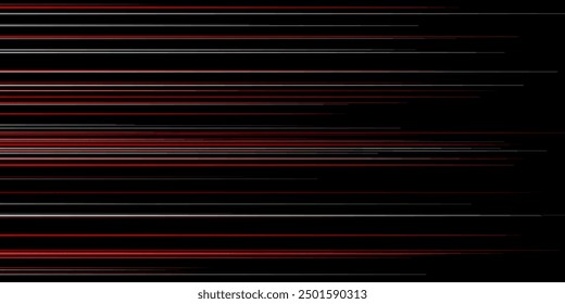 Red and white neon glowing lines abstract futuristic modern background. Vector technology design