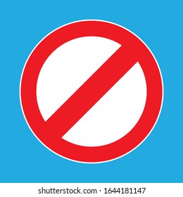 Red and White No Entry Road Sign, Red Stop Road Sign, Traffic Sign Prohibiting Texture Background, Warning Sign Prohibition Concept