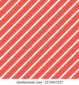 Red and white oblique thin lines seamless pattern.