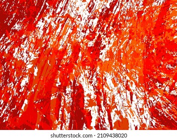 Superficie de pintura roja y blanca antigua, fondo grueso, patrón vectorial.