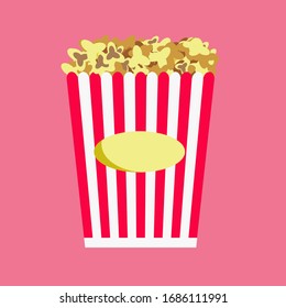 Popcorn Realistic Vector Illustration Isolated Stock Vector (Royalty ...