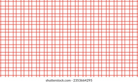 Red and white plaid fabric texture as a background